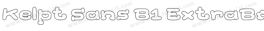 Kelpt Sans B1 ExtraBold字体转换